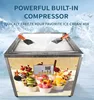 Tabletop 45cm Single Square Pan Ice Cream Roll Maker Machine Commercial Fried Ice Cream Roll Machine Yogurt Making 3