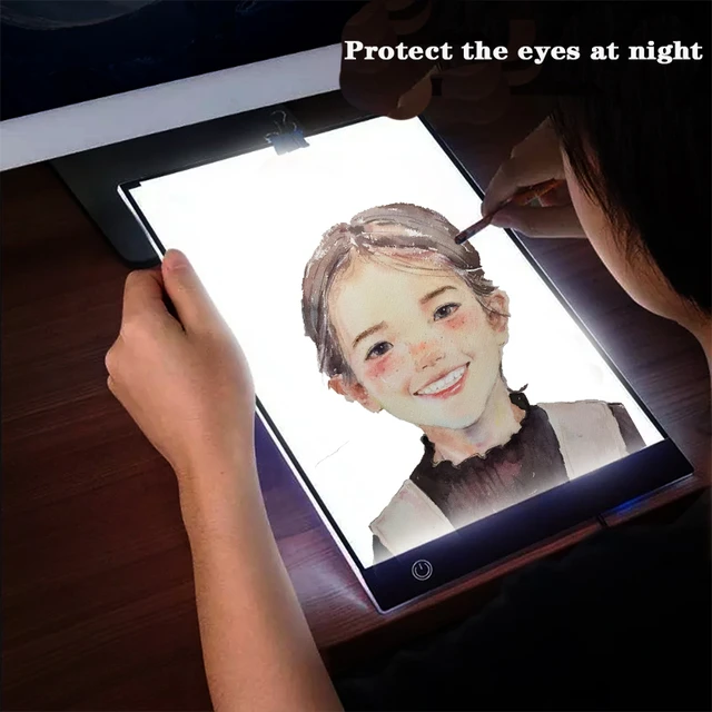 A3 Drawing Tablet Board USB Powered Dimmable LED Light Pad For  Drawing,Tracing,Diamond Painting Accessories Pen Stand Tray - AliExpress