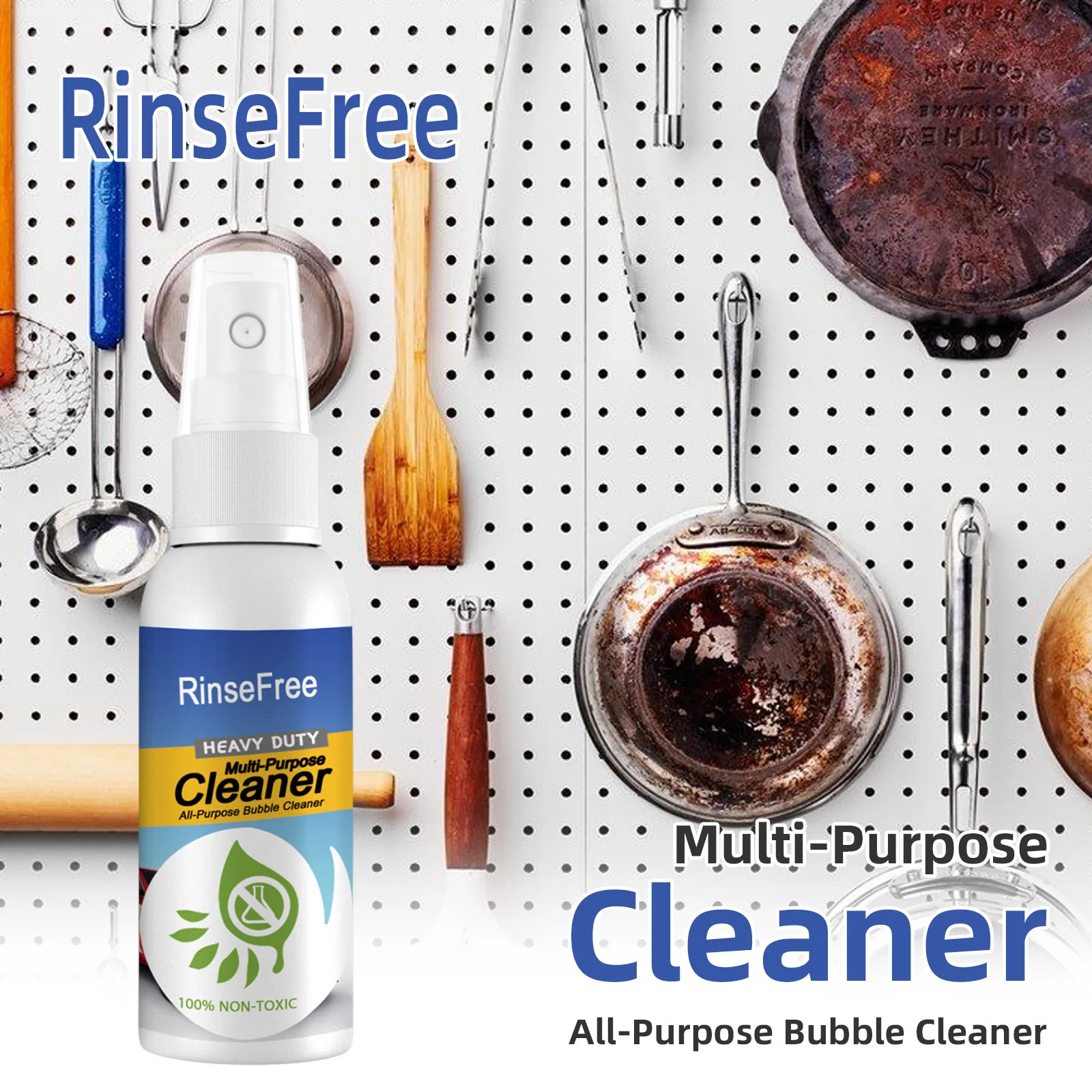 Heavy Duty Oil Cleaner Foam For Kitchen Cooktop Grill Oven