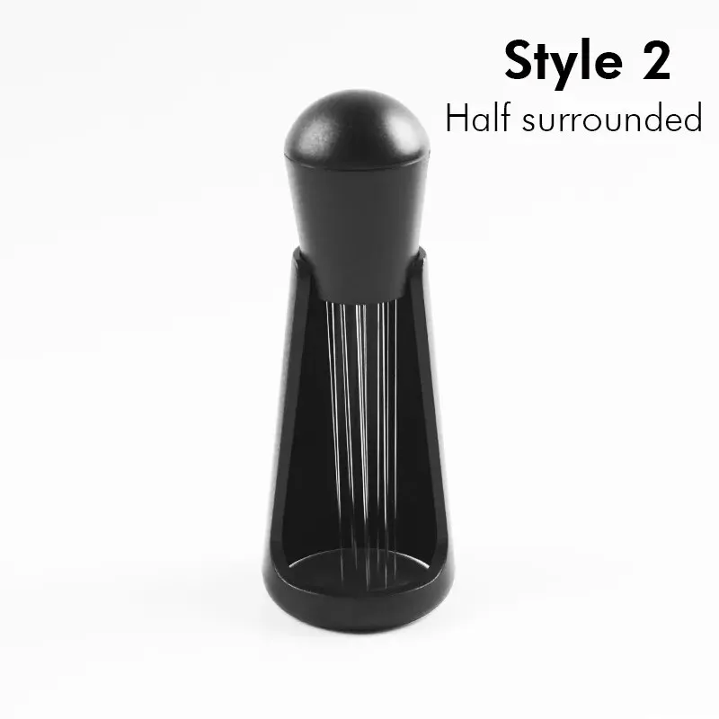 Premium Espresso Coffee Stirrer with Wood Handle - Barista Hand Distribution Tool