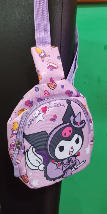 Anime Hello Kitty Sanrio bolso de pecho para niños 가Kuromi Pochacco bolsas de mensajero Cinnamoroll Pompompurin mochila para regalo de niños photo review