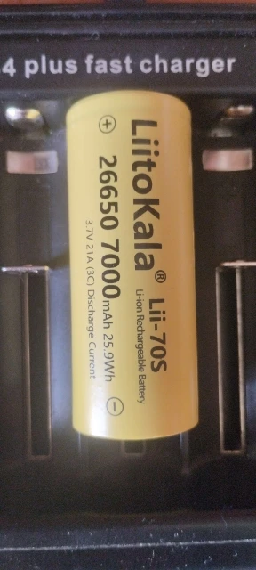 1-30pcs LiitoKala LII-70S 26650 3.7V 7000mA 35A power Rechargeable lithium battery 26650 Suitable for Flashlight batteries photo review