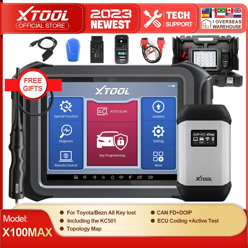 

X100 MAX Auto Key Programmer IMMO Elite Diagnostic Tools Anti-Theft Programming With ECU Coding Full Bidirectional Contrl