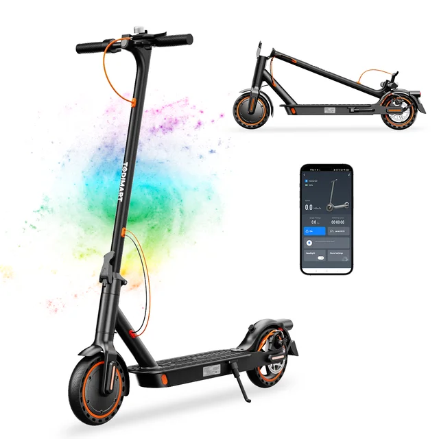 Trottinette électrique Todimart T3, moteur 350W, batterie 36V 10.4Ah, trottinette de voyage pliable, pneus pleins de 8.5 pouces 1