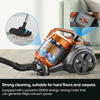 Aspirateur à main intelligent 3600W 15000PA, puissance d'aspiration élevée, pour nettoyer les sols, les tapis, les canapés et les poils d'animaux 2