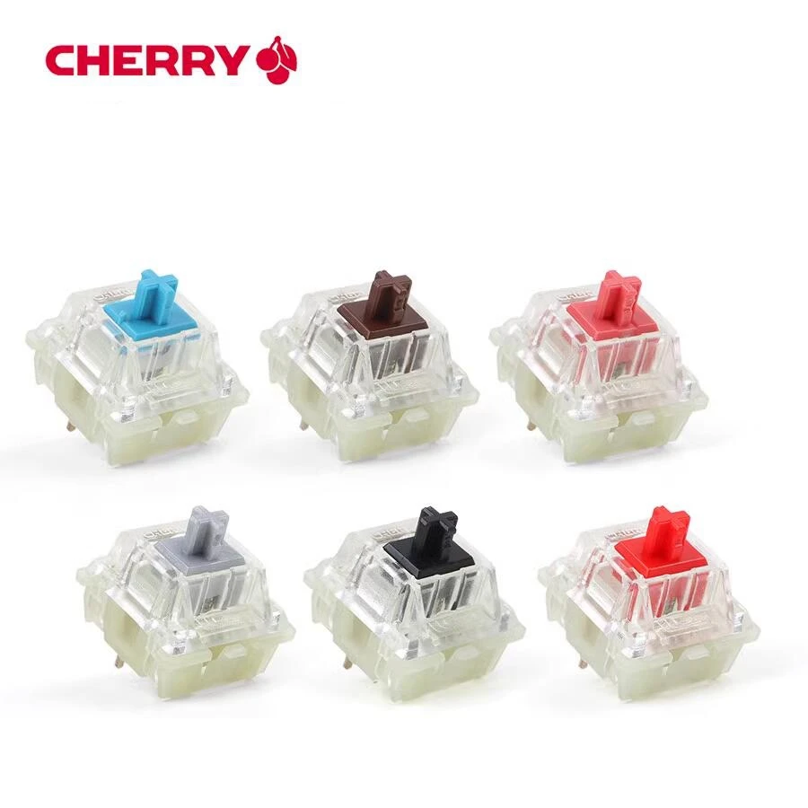 Cherry mx Interruptores Mecânicos do Teclado Prata Vermelho Preto Azul Marrom Cereja Tátil Linear Interruptor Claro do Rgb de Smd Brandnew Original