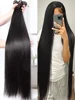 Mossily 30 40 Inch Bone Straight 100% Human Hair Bundles Deal Brazilian Human Hair 3 4 Bundles Raw Hair Extensions Natural Color 1