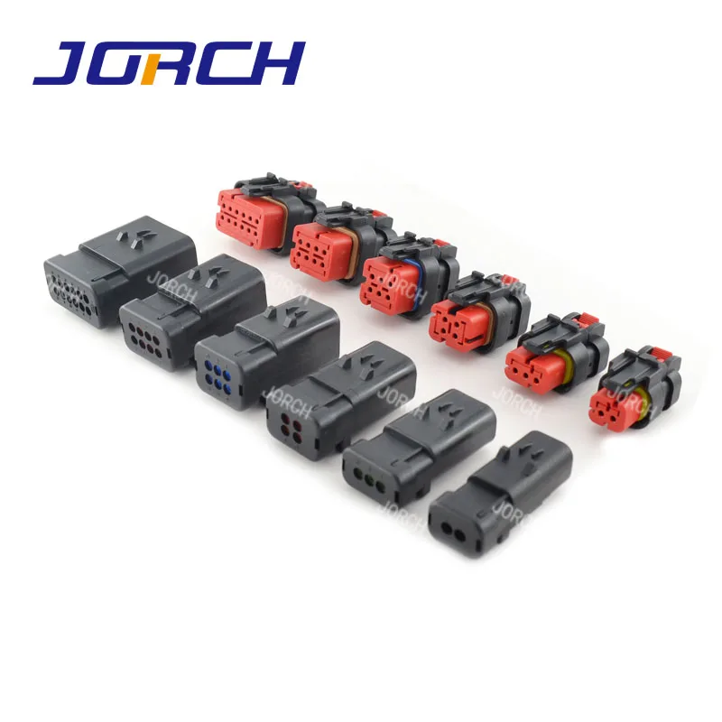 6 pinos macho fêmea preto impermeável ampseal
