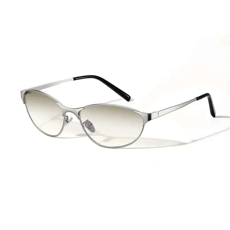 Frauen Y2k Sonnenbrille Cat Eye Designer Hot Girl Sonnenbrille Steampunk Metallrahmen Shades Uv400 Brillen soiнцещит