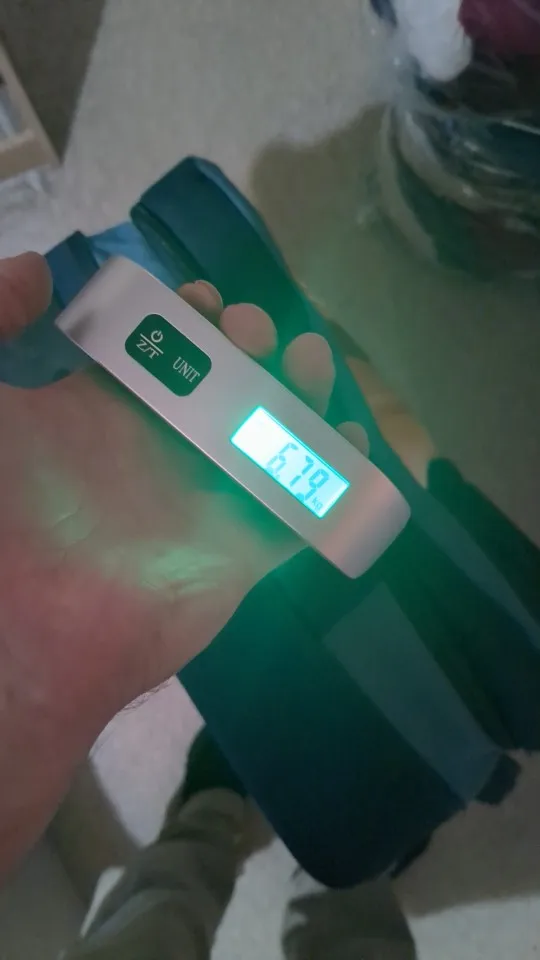 Balance électronique portable pour valise – Pèse-bagage numérique 50 kg / 110 lb avec écran LCD rétroéclairé photo review