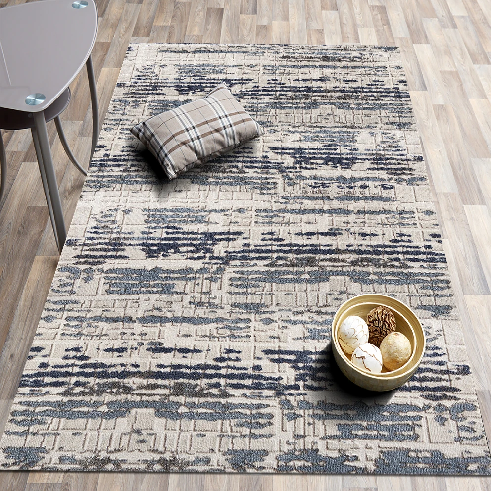 

Printed Ethnic Floral Classic Pattern Gray and Beige color non-slip carpet / Kids room bedroom living room carpet / home gift