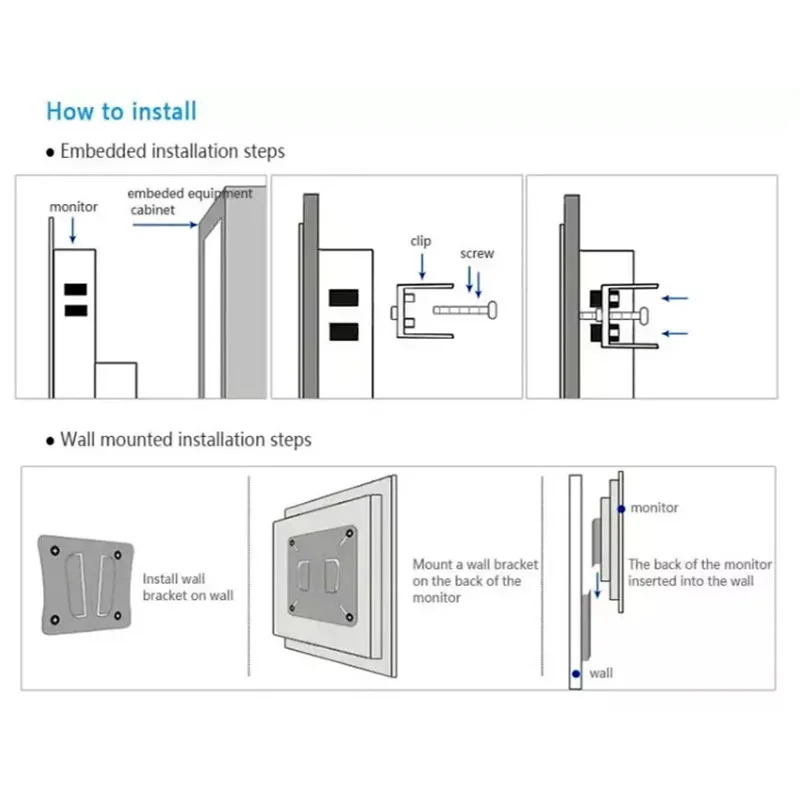 1000 Nits г Ʈ  Ӻ  LCD   ġ ũ ÷, VGA HDMI USB , 18.5 ġ