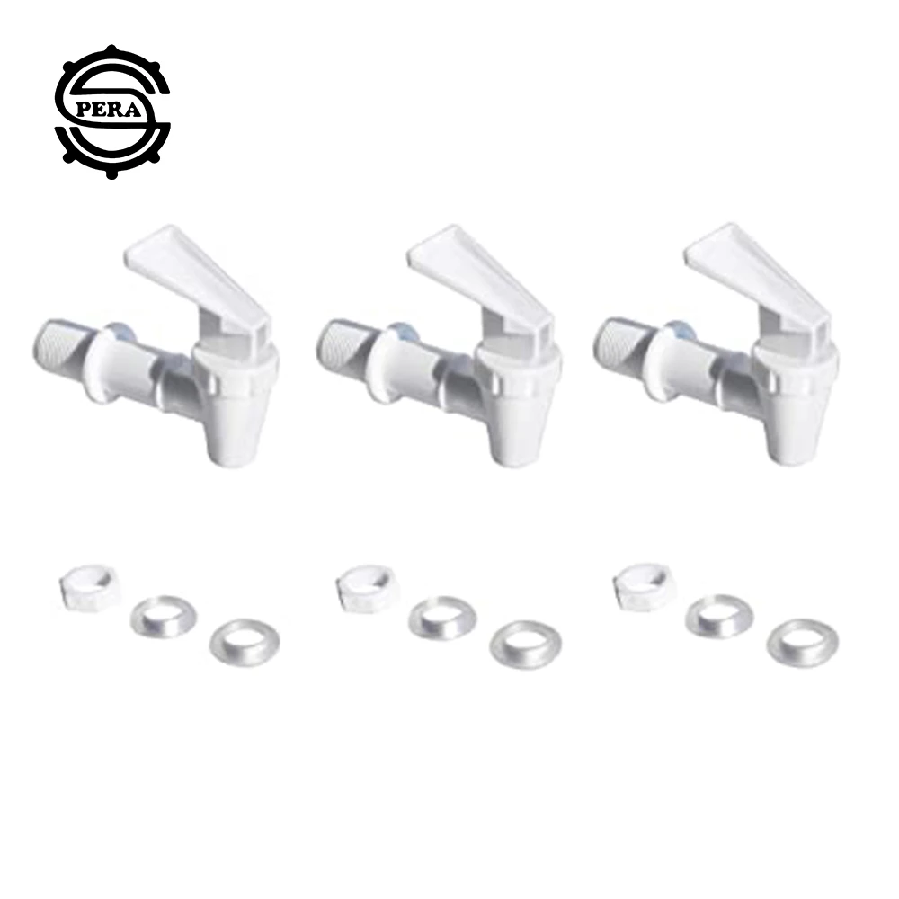 3pcsReplacementCoolerFaucetWaterDispenserTapSetPlasticSpigot