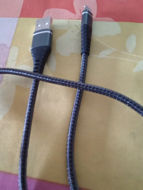 Lightning Cable USB Original Fast Charging Cord for Iphone 14 13 12 11 Pro Max XS X XR 7 8 6 Plus SE Nylon Braided Charger Cord photo review