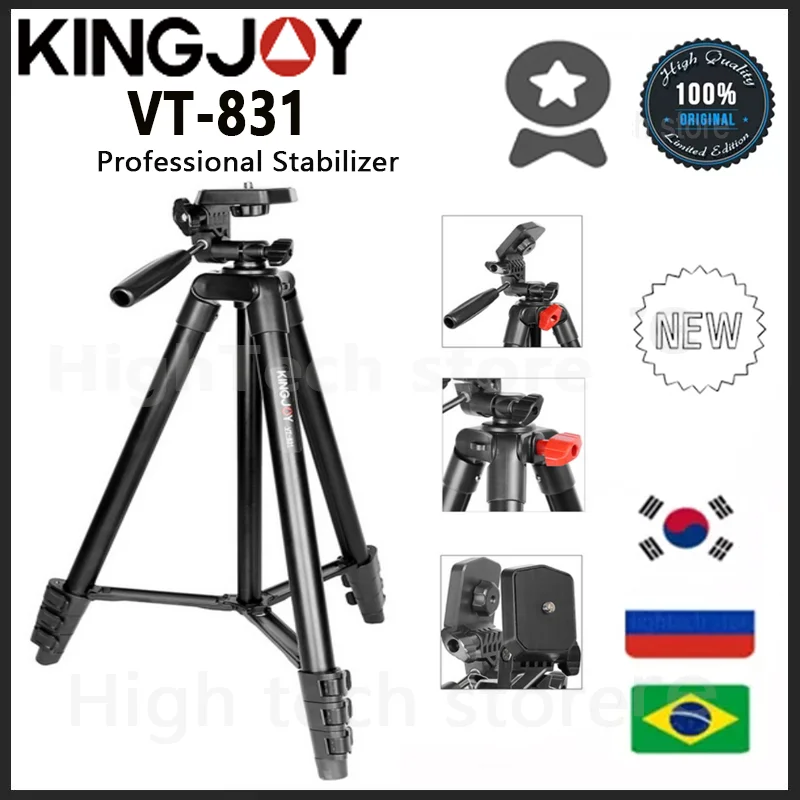 KINGJOYVT831LightweightProfessionalPhotographyTripodforCameraMobilePhoneStandfor