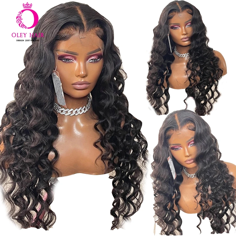 

30 Inch Loose Wave Long Drag Queen 13x4 Synthetic Lace Front Heat Resistant Pre Plucked Cosplay Wigs For Women With Baby Hair