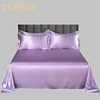 Bonenjoy 1 pc Bed Sheet for Summer Ice Cool Fabric Top Sheets Satin Smooth Flat Bed Sheet for Double Bedding (no pillowcase) 1