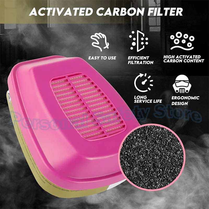 Gas Mask Filter Box Accessories 60926 60923 60921 Gas Filter Box Anti Organic Activated Carbon gas mask respirator accessory gas mask filter