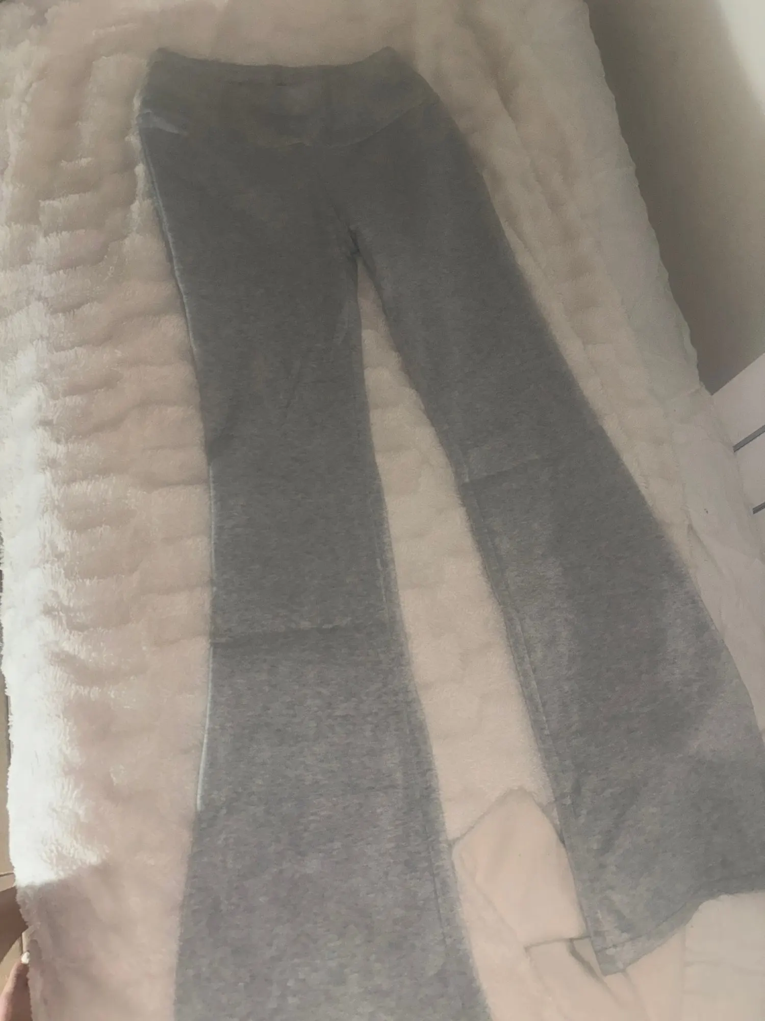 IAMSURE Casual Sexy Basic Solid Flare Pants Y2K Slim Low-Waisted Boot Cut Pants Women 2023 Autumn Spring Fashion Streetwear Lady photo review