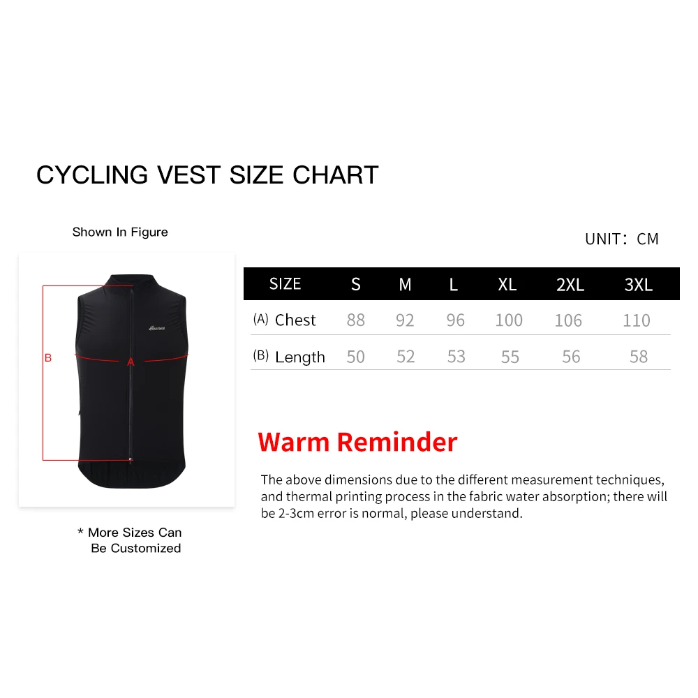 HISERWA Men Cycling Vest Lightweight MTB Road Bicycle Gilet Quick Dry Windproof Waterproof Cycling Vest Breathable Bike Jacket 6