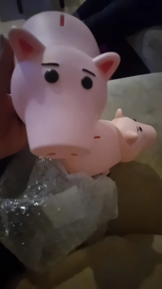Disney Toy Story 4 Hamm the Piggy Bank Q Version 21cm PVC Pig Action Figures Mini Dolls Kids Toys Model for Children Gift photo review