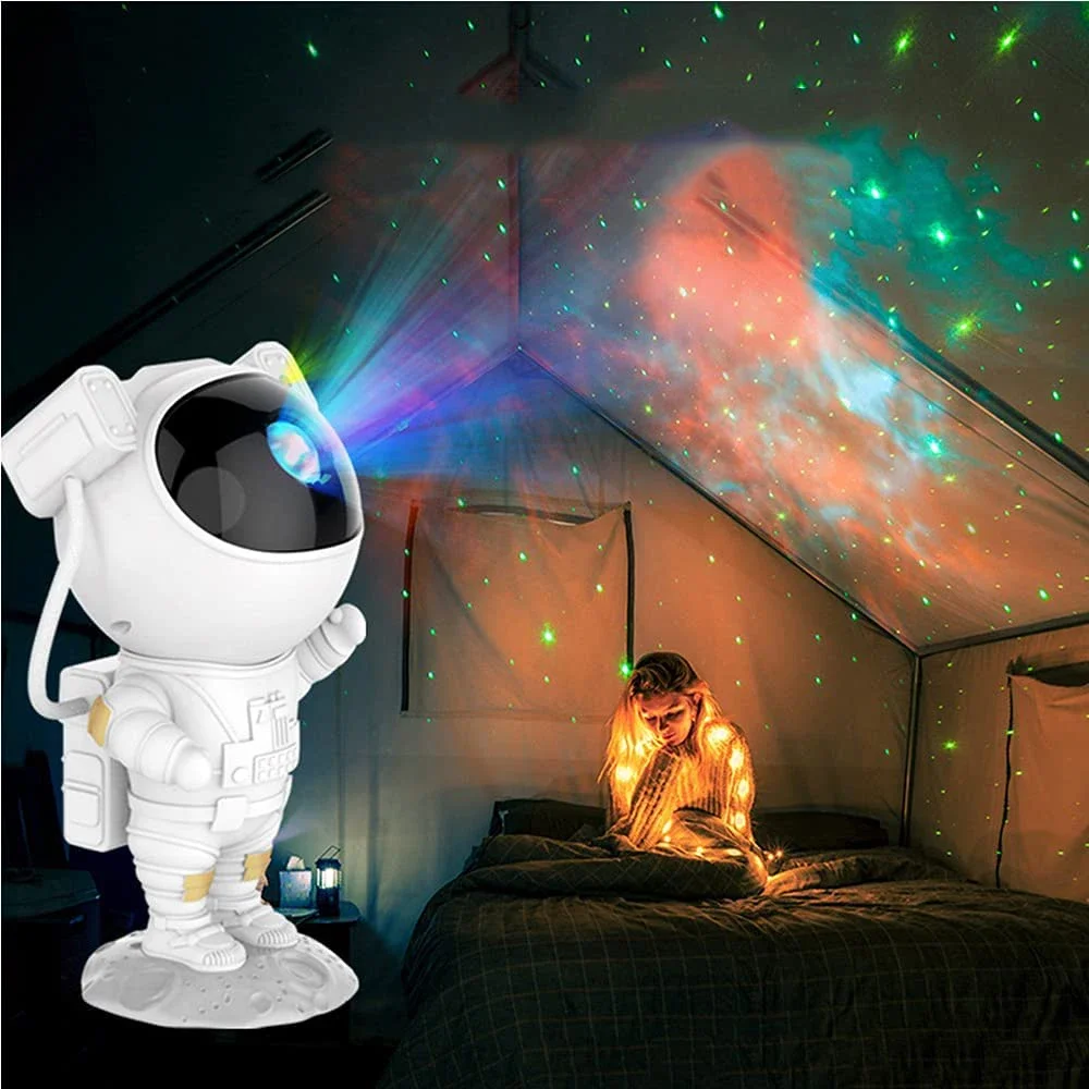 Colorful Astronaut Lamp Starry Projector USB Light LED Night Lighting Romantic Sky Projection