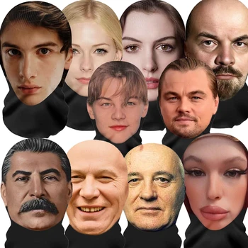 2025 Nuova maschera stampata in 3D Divertente maschera a rete Copricapo integrale Maglia elastica Copricapo cosplay Passamontagna Cappuccio Cappello Copricapo