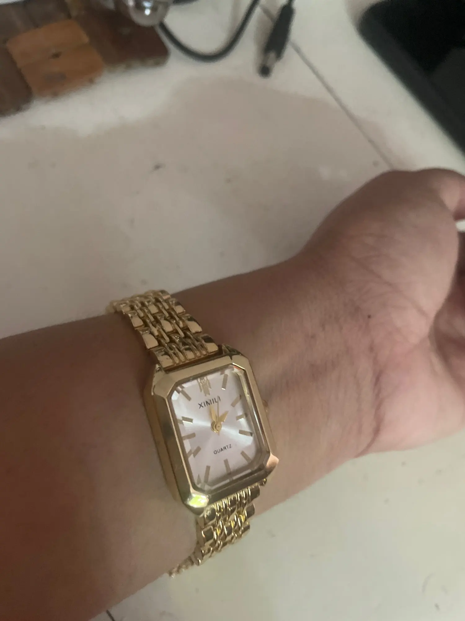 Women's 32mm Square Quartz Watch photo review