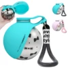 Hupu Portable Dog Water Dispenser, Ball-Shaped, Stainless Steel, Cute and Stylish, Round Shape, Small and Easy to Carry, Available in Various Colors - Lightweight Stainless Steel Container, Suitable for Travel and Outdoor Activities, a Must-Have for Traveling Pets |   Modern Dog Accessories |   Durable Plastic, Pet Christmas Gift 2