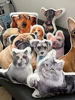 Photo Customization Pet-Shape Pillow With White Edge Personalized Cushions For Pet Friend Turn Pet Into 3D Pillow Sofa Car Decor 6