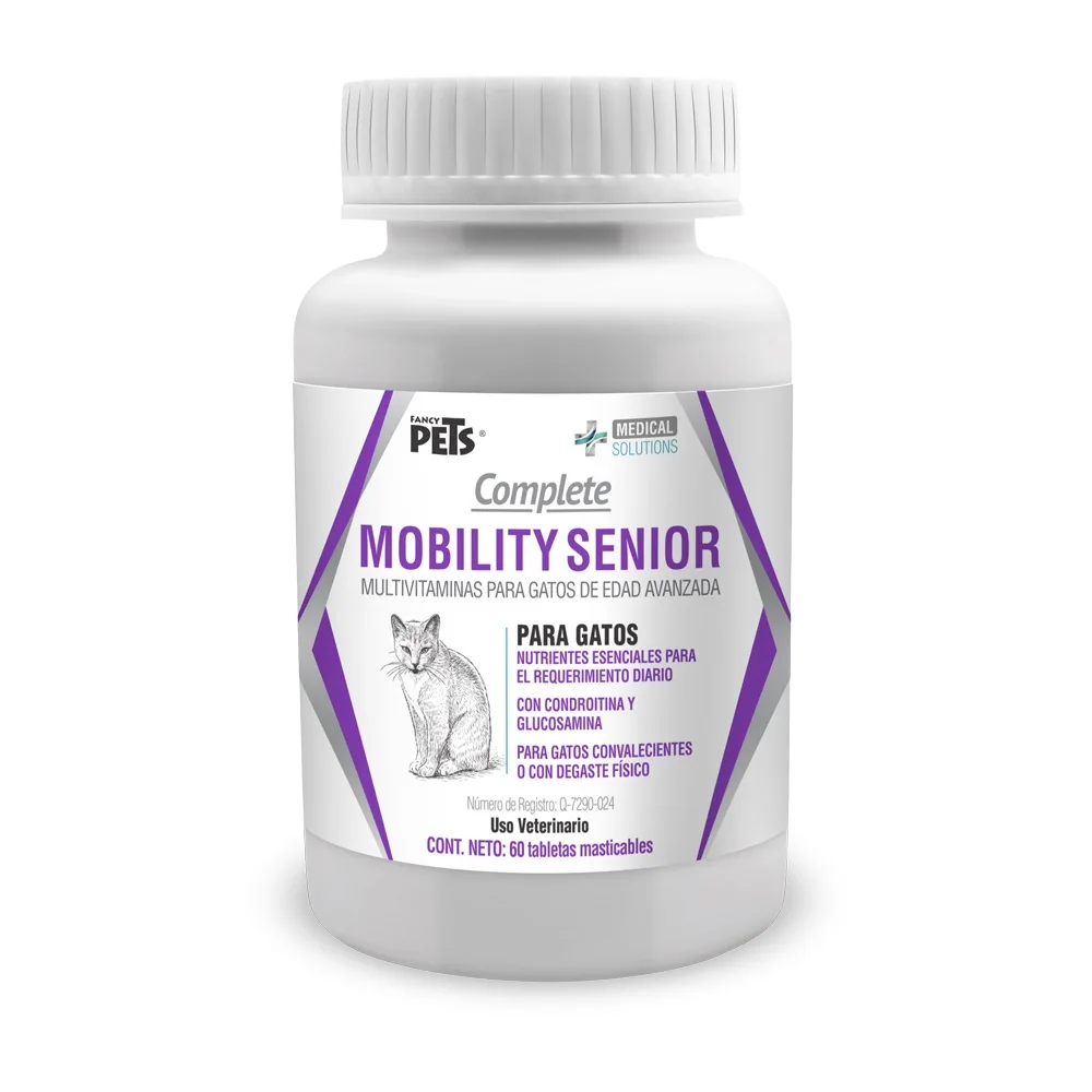 Fancy Pets. MS Complete Mobility para Gatos, Suplemento, para Articulaciones 60 Tabletas