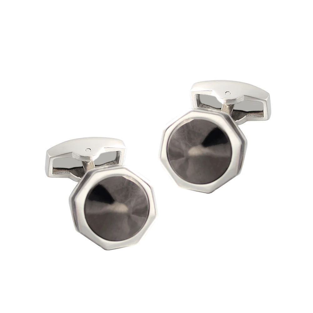 

Octagon Retro Silver Plated Shirts Cufflinks