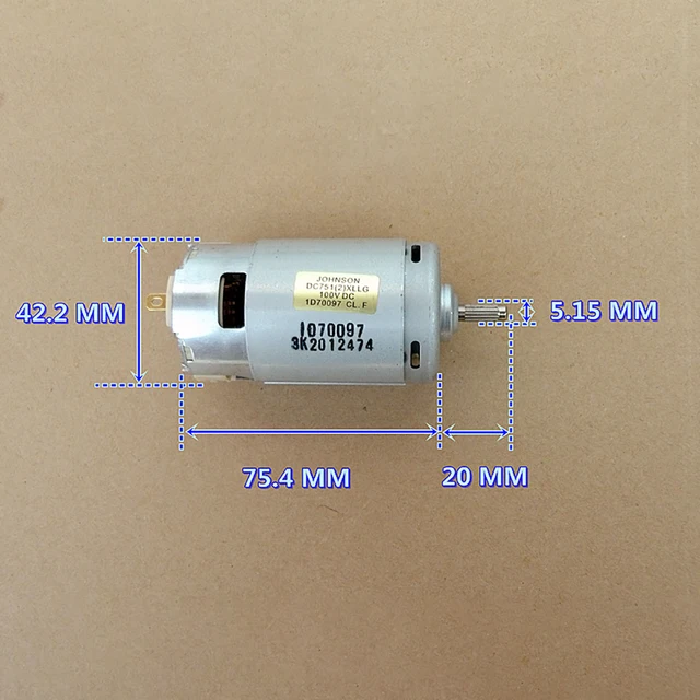 High Voltage 7512 Motor High Speed Brushed DC Motor Micro Motor 12000 RPM  220V