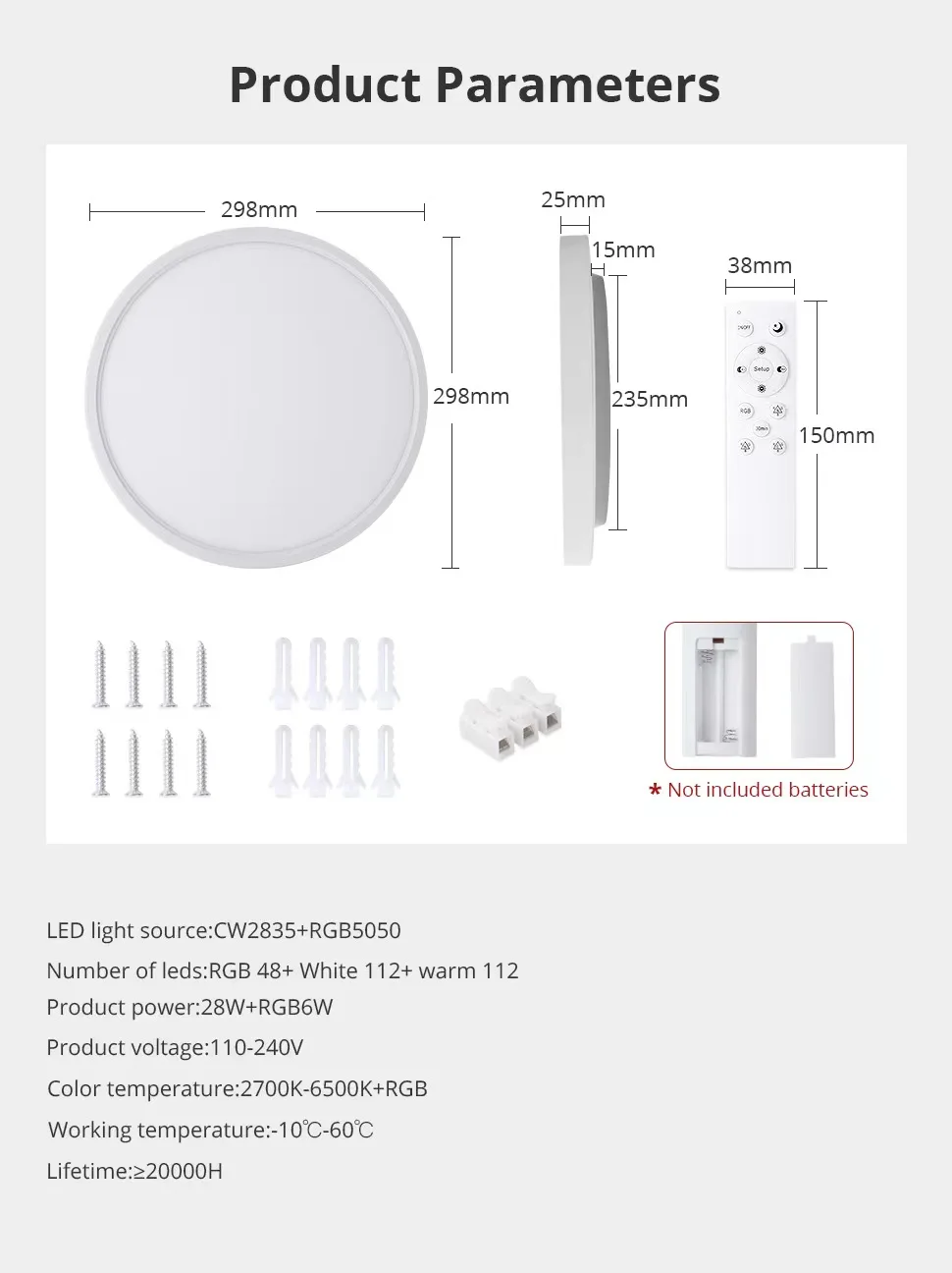 34W WiFi LED Ceiling Light Double Layer Type Dimmable CCT Ultrathin Surface Mounting Lamp Ad1318b18ad5d44b6a51e8fde37a942c2L