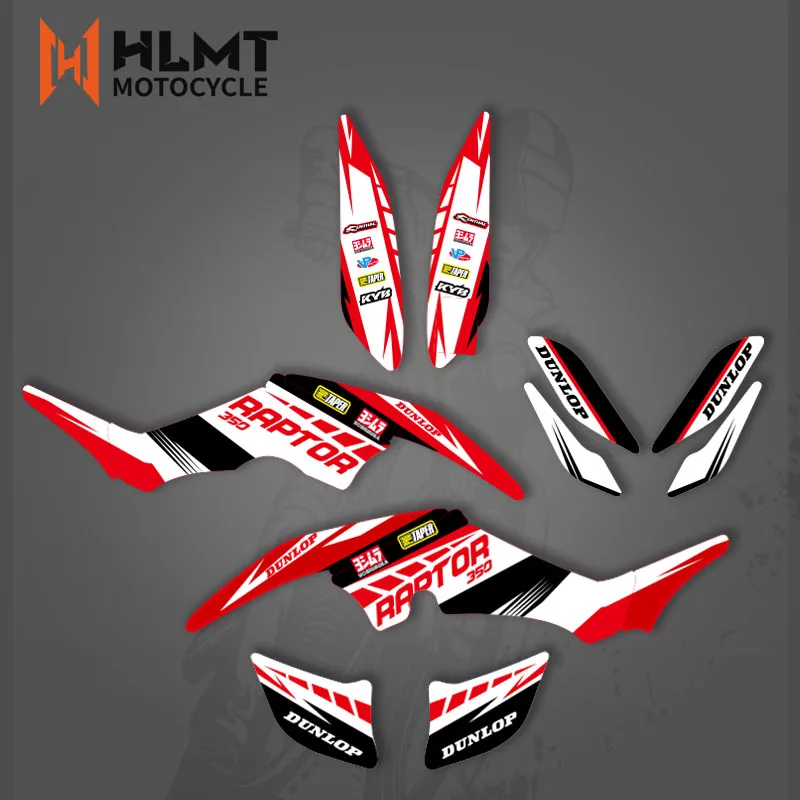 Hlmt New Style Decalcomanie Adesivi Kit Adesivi Grafici Adatti Per Yamaha Raptor 350 Atv Raptor350