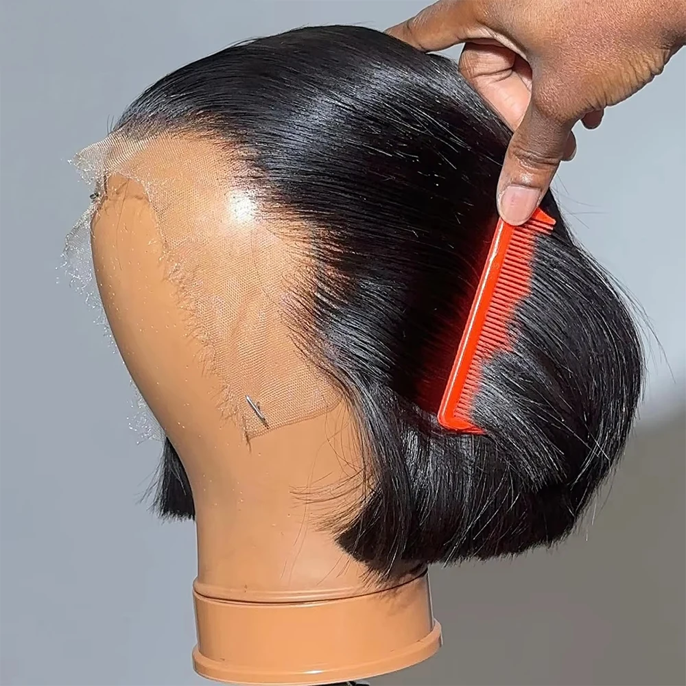 250% Perruques Dentelle Haute Densité Perruque Lisse Cheveux Humain Perruques Vietnamienne Original Perruque Livraison 3 Jours France Perruque Cheveux Humains 100% Cheveux Humains Full Lace Perruque 13×6 Transparent