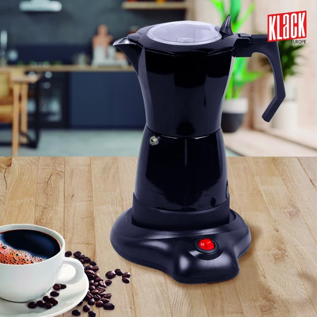 Induction coffee maker, electric and portable from JOCCA. Italian coffee  EXPRESSO for 6 professional cups. Compact