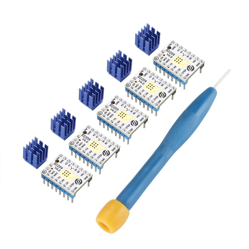 The latest version 5pcs TMC2209 V4.0 Stepping Motor Driver Step sticks Mute Driver 256 Microsteps Current 2.8A Peak VS TMC2208