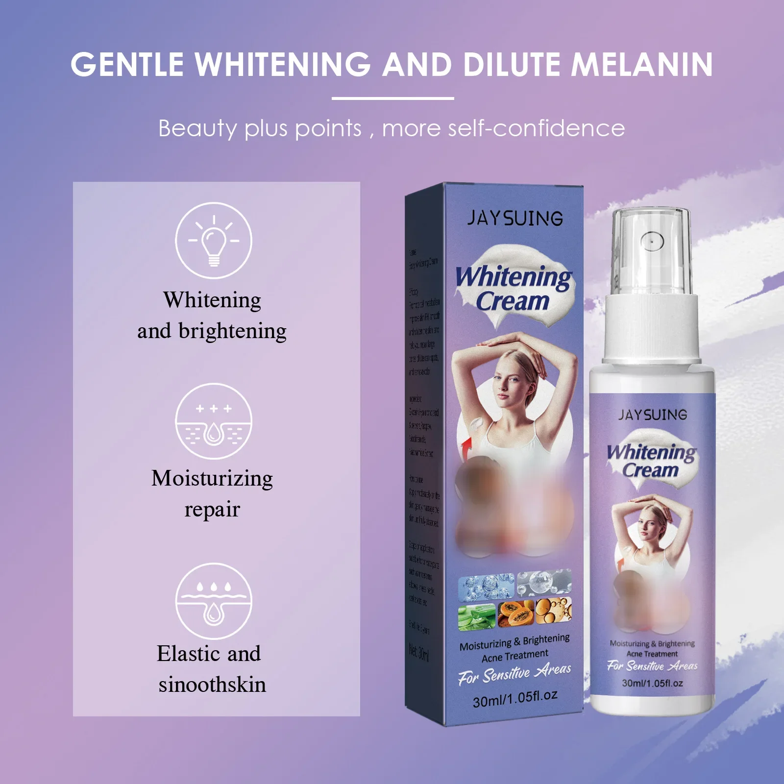 Body White-ning Cream Private Parts Underarm Bleaching Knee Brighten Eliminate Pigm-entation Dark Lighten Mel-anin Removal Cream 4