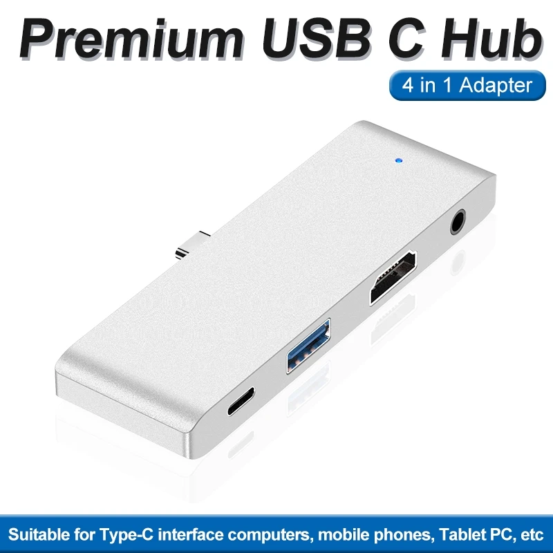 

Type-c Docking Station To Hdmi Multi-function HUB Tablet Notebook Hub Usb Splitter Single-head TP-Gram docking station 4-in-1