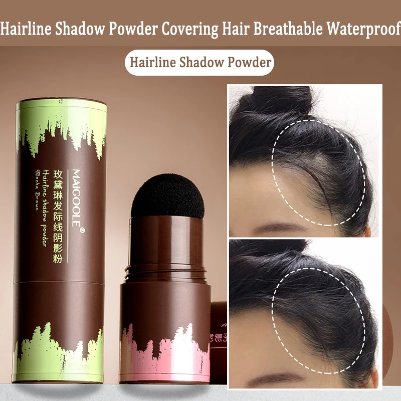 

Hairline Powder Forehead Shadow WaterProof Hair Line Shadow Eyebrow Powder Black&Brown Unisex Instantly Hair Makeup Tool