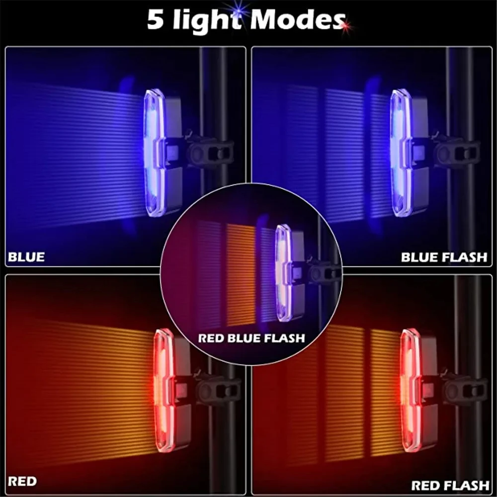 รูปสินค้า ไฟท้าย LED ชาร์จ USB ความปลอดภัยสูง สำหรับจักรยาน
