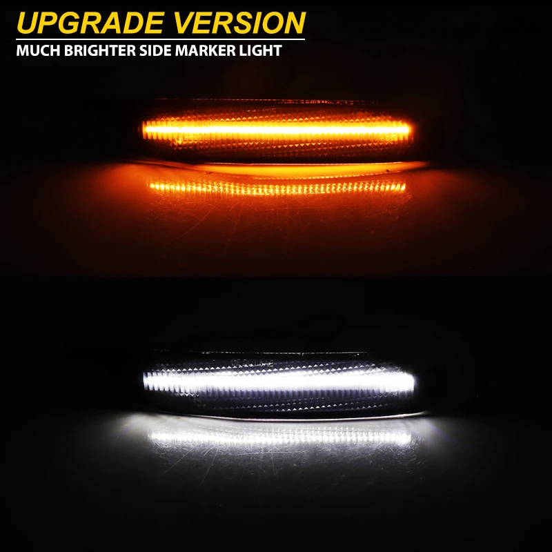 Feu De Position Latéral Avant LED Pour Voiture, Clignotant Pour Mazda RX-8 2004 – 2008, Feux De Stationnement, Feux évasés De Garde-boue, Ambre Blanc 12V