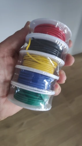 （5 Colors Mix Kit）UL1007 Wire PVC Insulation Tinned Copper Cable Stranded Electrical Line 30/28/26/24/22/20/18/16 AWG PCB Wire photo review