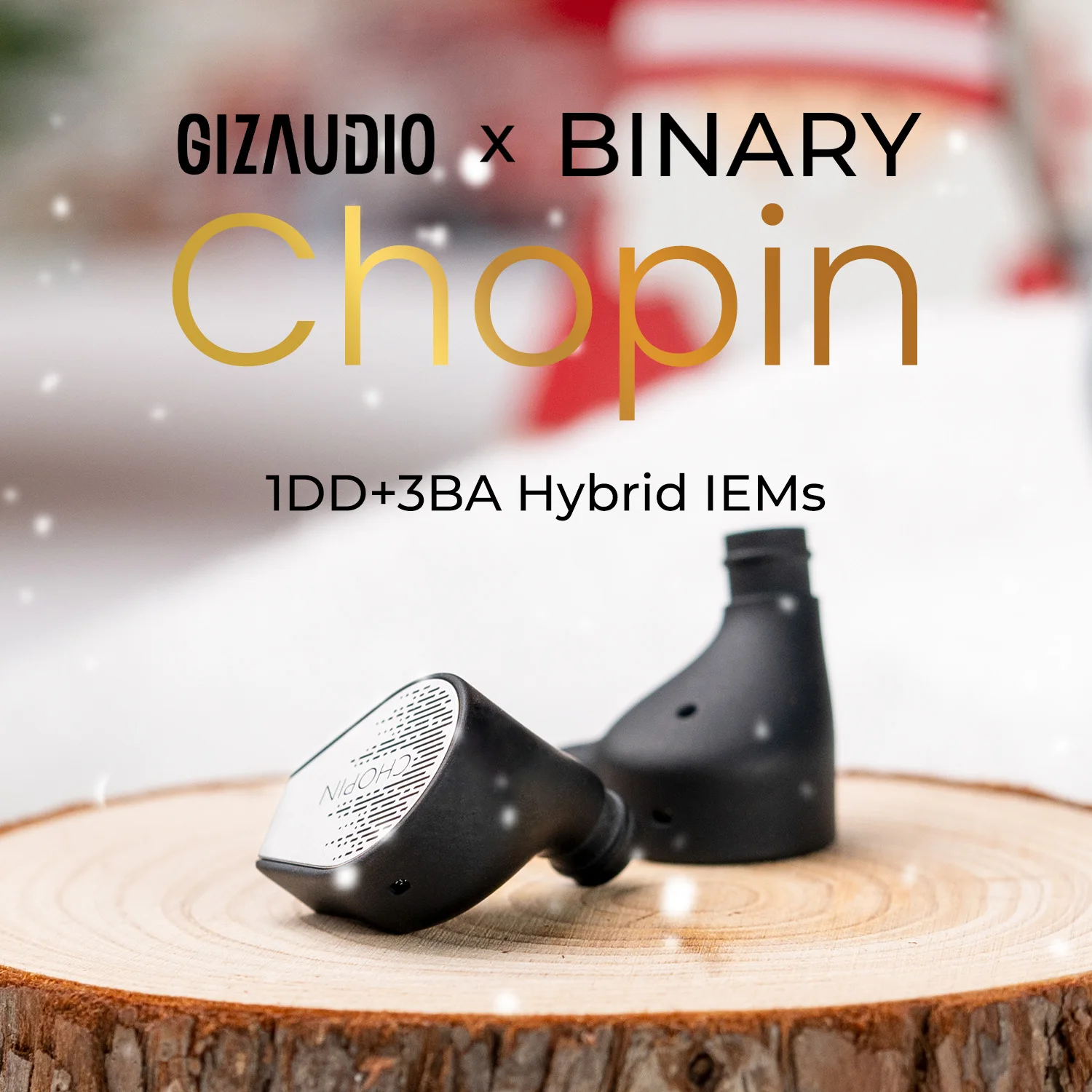 Hifigo-gizAudioHitinイヤホン、1dd 3baハイブリッド、インイヤー