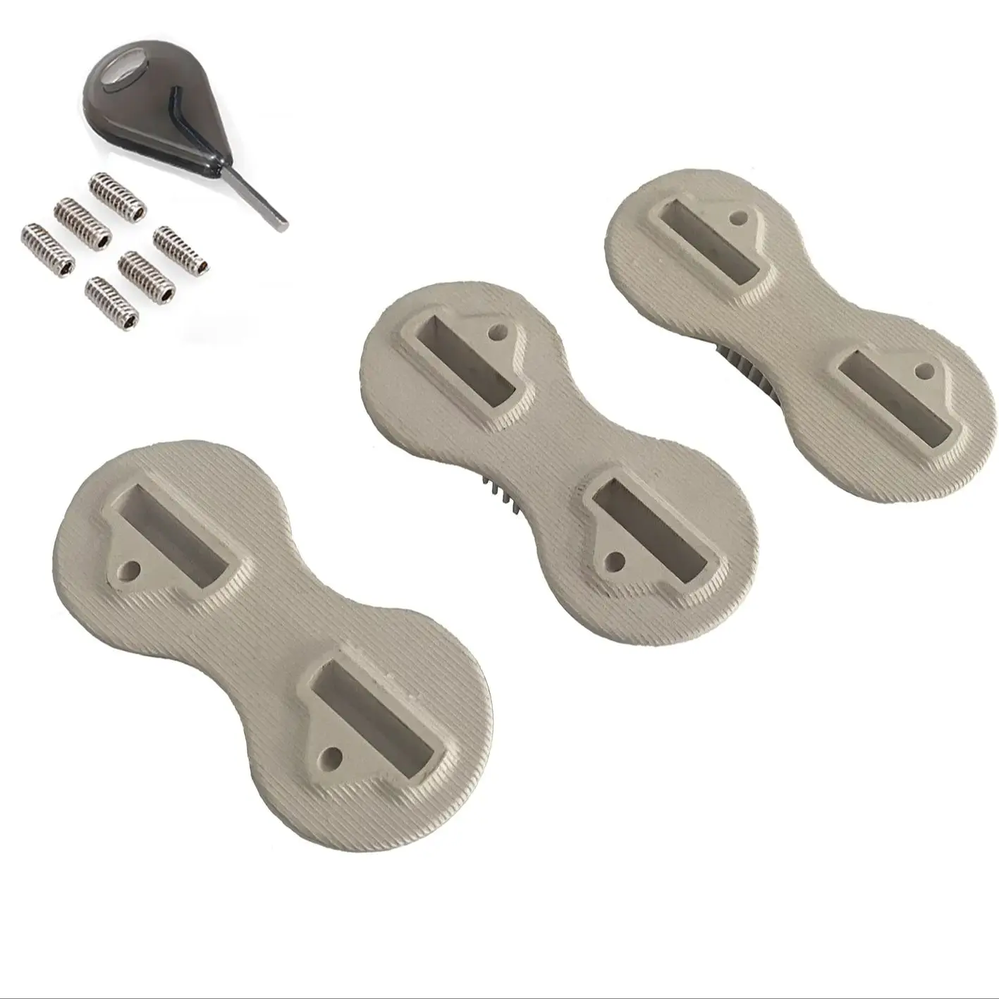 3 Pcs/set Plastic Surfing Fin Box (0degree + 5degree) New Design Fin Plugs For All Standard Surfboards Base Surfing Plugs