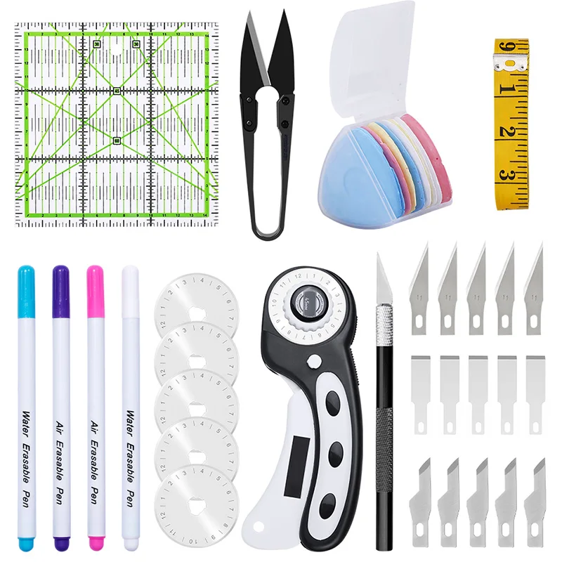 TLKKUE Sewing Scissors Set With Tape Measure For Clothing