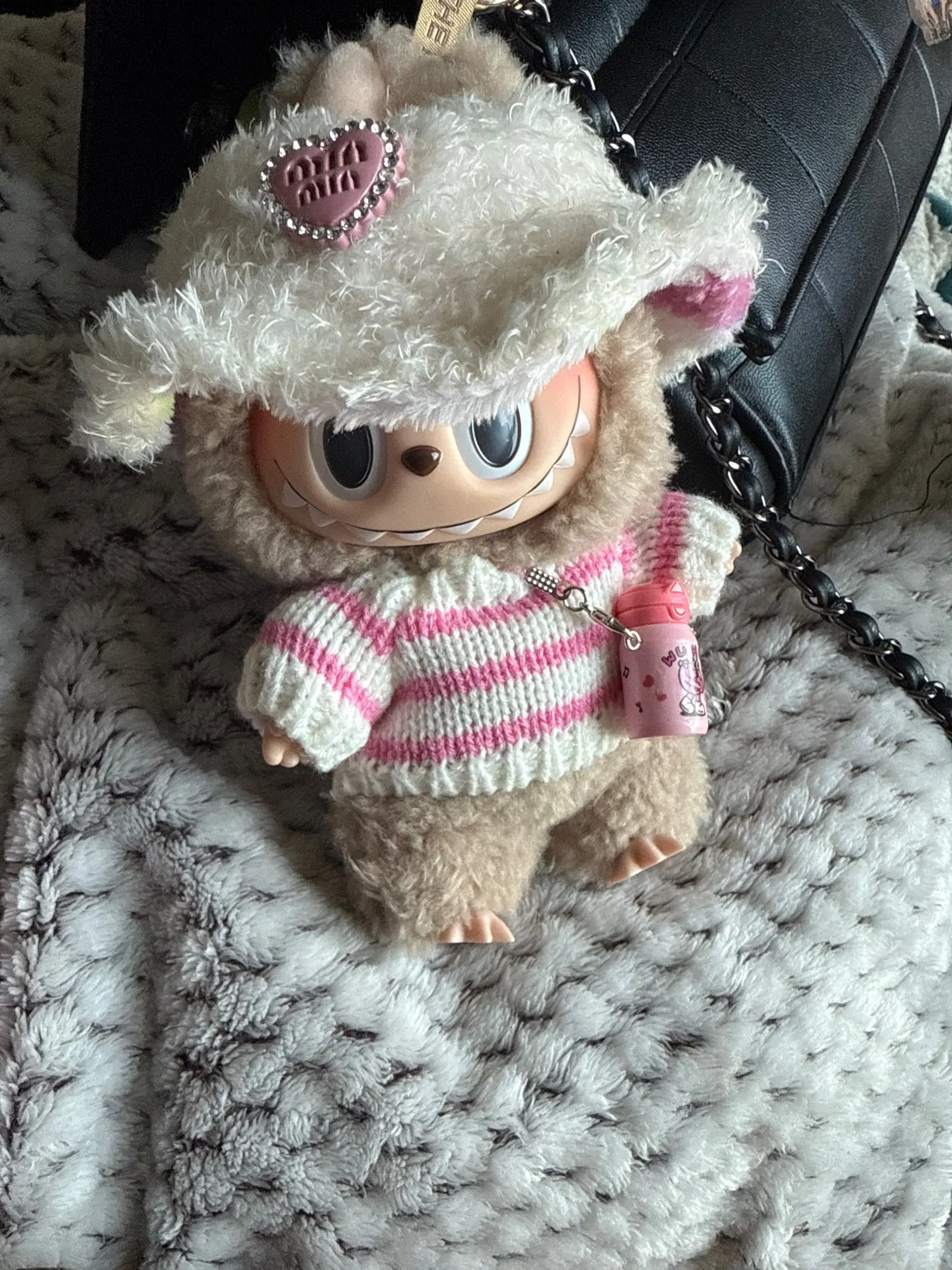 Labubu Doll Clothes: 15/17CM Idol Kpop Style Mini Plush Overalls Set photo review