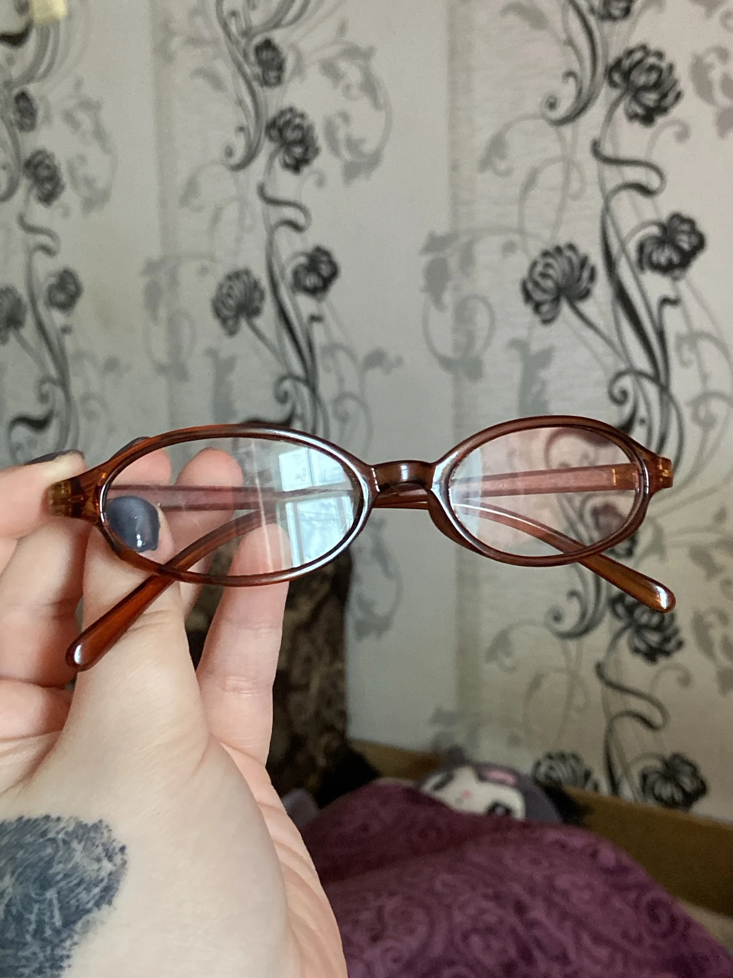 Retro Oval Glasses Women Girls Y2K Red Green Frame Glass Eyewear Decorative Computer Anti-blue Eyeglasses with Seaside Driving photo review