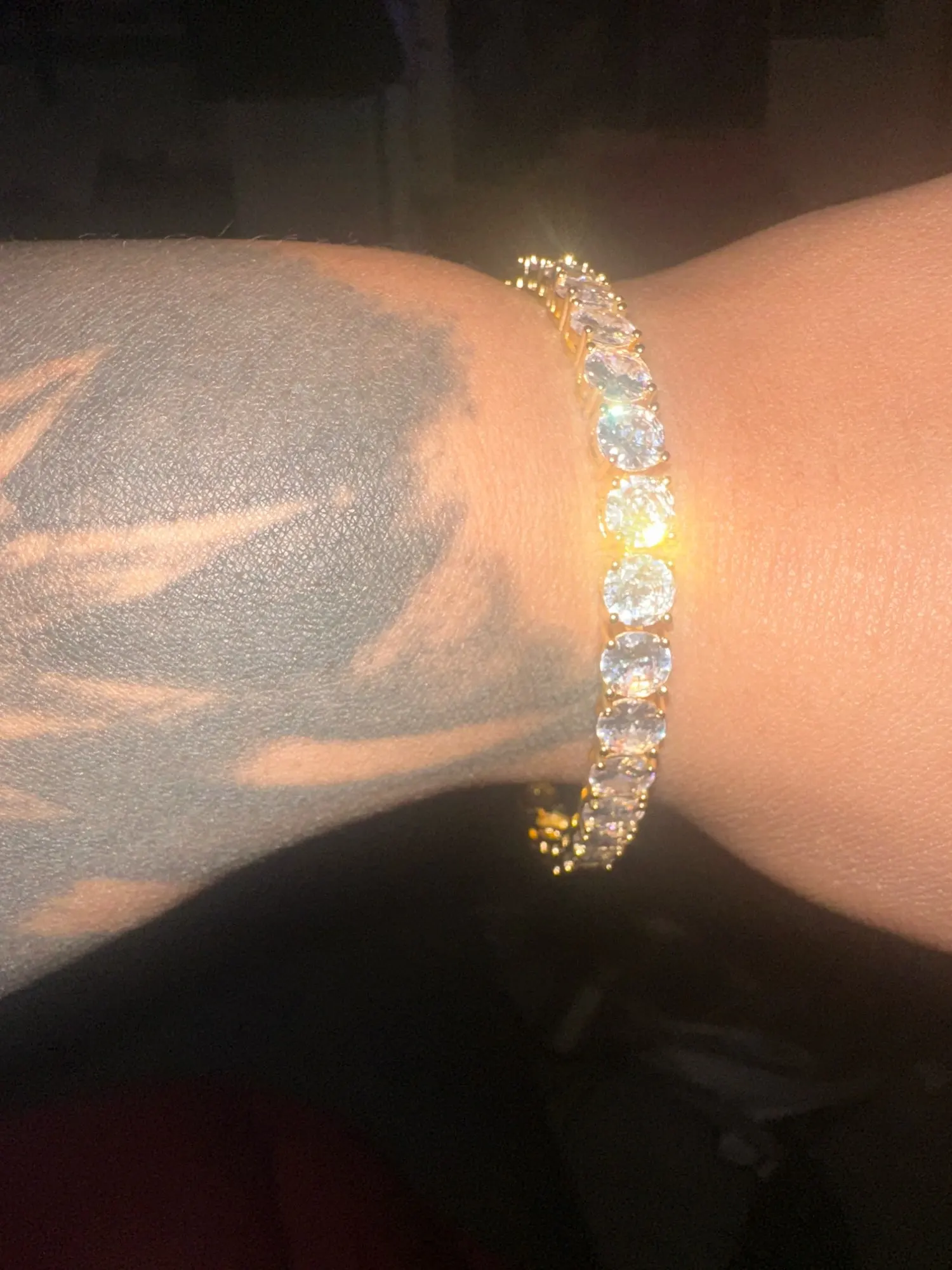 925 Sterlingsilber Moissanit Gliederkette